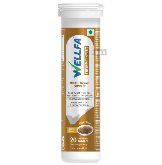 Wellfa Digesti-Pro Effervescent Tablet Jeera Sugar Free