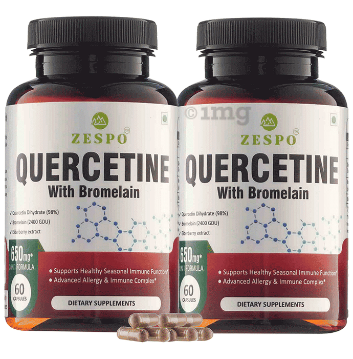 Zespo Quercetine with Bromelain 650mg Capsules (60 Each) Buy combo