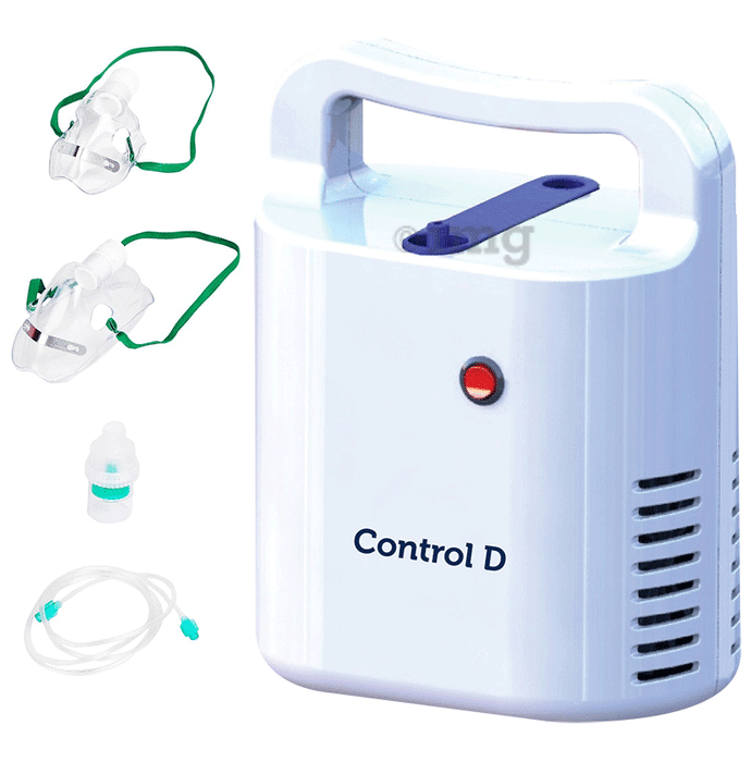 Control D Respocare Compressor Portable Nebulizer with Complete Mask Kit