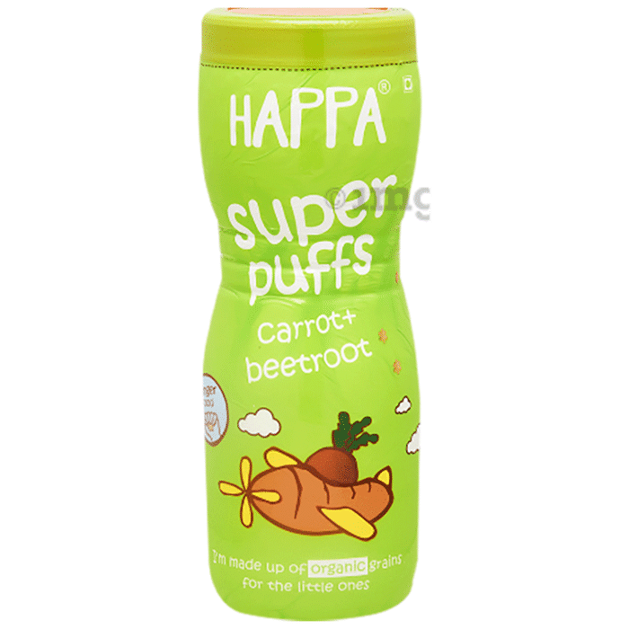 Happa Organic Super Puffs Carrot + Beetroot