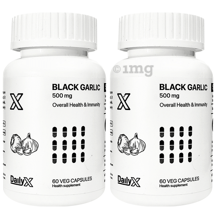 DailyX Black Garlic 500mg Veg Capsule (60 Each)