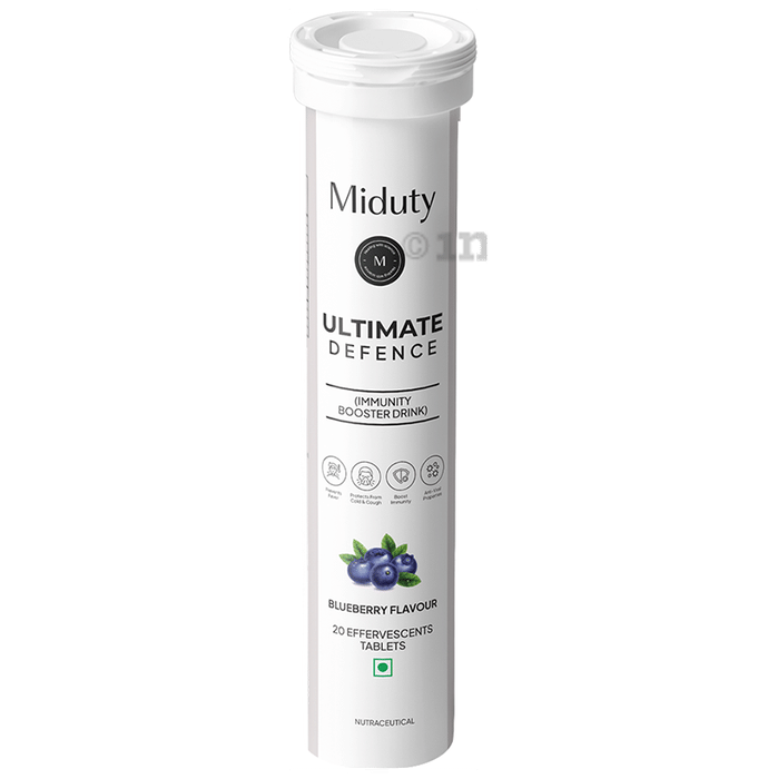 Miduty Ultimate Defence Immunity Booster Drink  Effervescent Tablet Blueberry