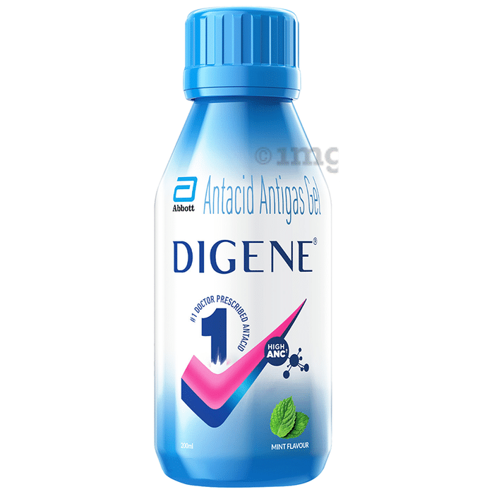 Digene Antacid Antigas Gel | For Acidity, Gas, Heartburn & Stomach Care | Flavour Mint