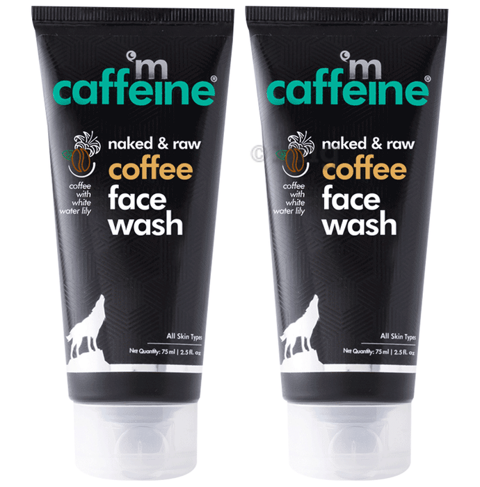 mCaffeine Naked & Raw Coffee Face Wash (75ml Each)