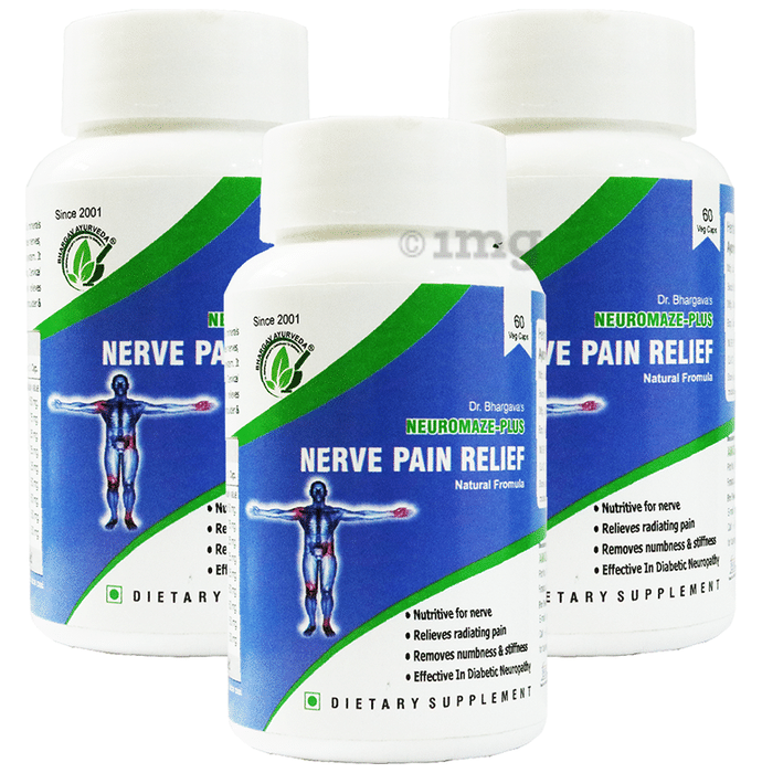 Dr.Bhargav’s Neuromaze-Plus Nerve Pain Relief Veg Capsules (60 Each)