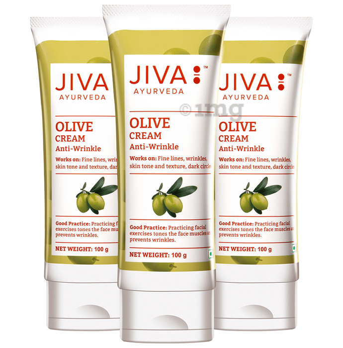 Jiva Ayurveda Olive Cream Anti-Wrinkle (100gm Each)