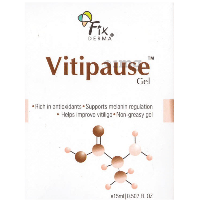 Fix Derma Vitipause Gel | Supports Melanin Regulation & Manages Vitiligo | Non-greasy