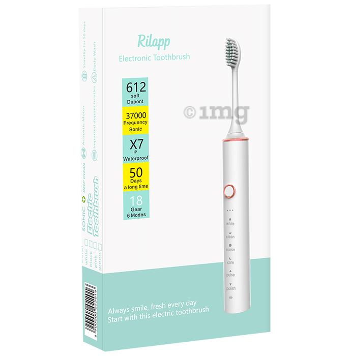 Rilapp ROC002 Rechargeable Sonic Electric Toothbrush Green