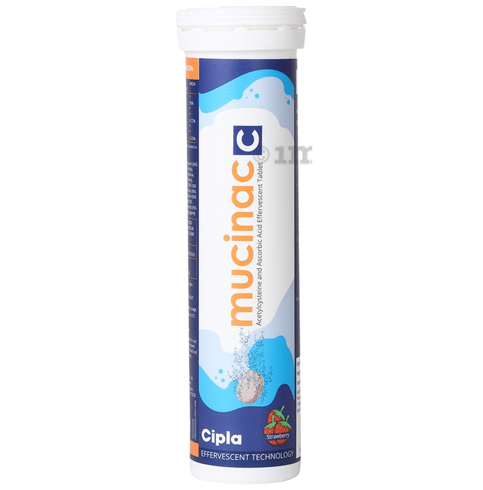 Mucinac C Effervescent Tablet Strawberry