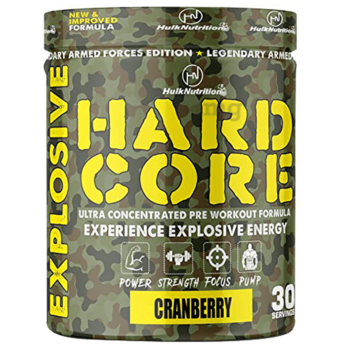 Hulk Nutrition Hard Core Powder Green Apple
