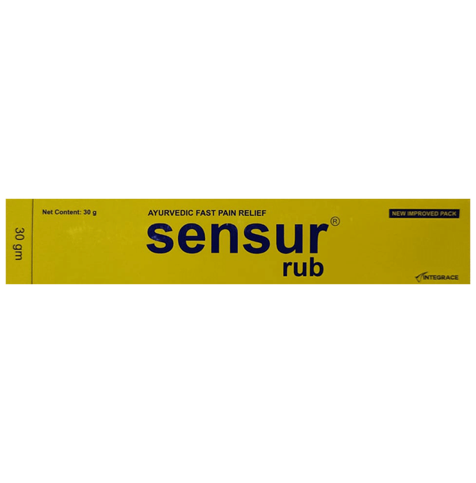 Sensur Ayurvedic Rub Ointment for Fast Pain Relief