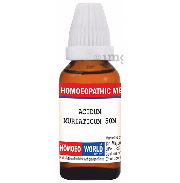 Dr. Majumder Homeo World Acidum Muriaticum Dilution (30ml Each) 50M