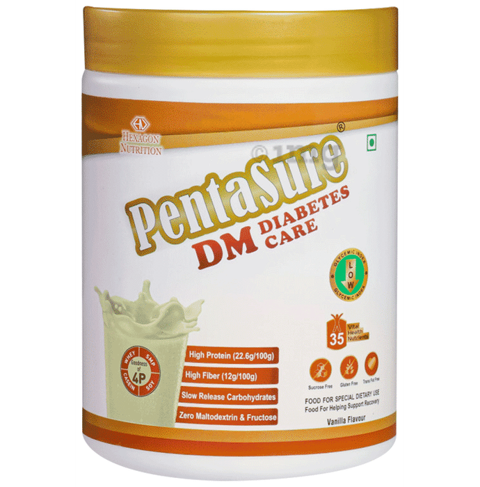 PentaSure DM with Whey Protein for Diabetes Care | Flavour Powder Vanilla
