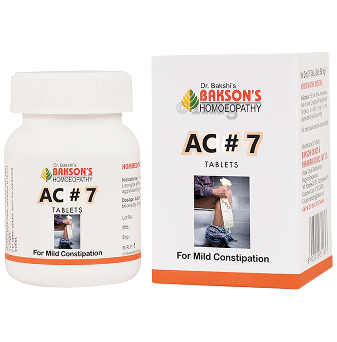 Bakson's Homeopathy AC#7 Tablet