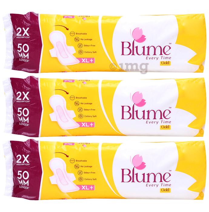 Blume Every Time Gold Sanitary Pads (6 Each) XL