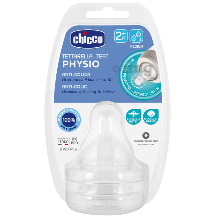 Chicco 2M+ Tettarella-Teat Physio Silicone Nipple Medium