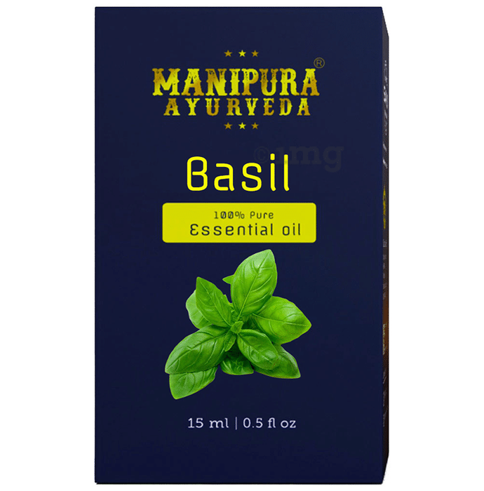 Manipura Ayurveda 100% Pure Essential Oil Basil