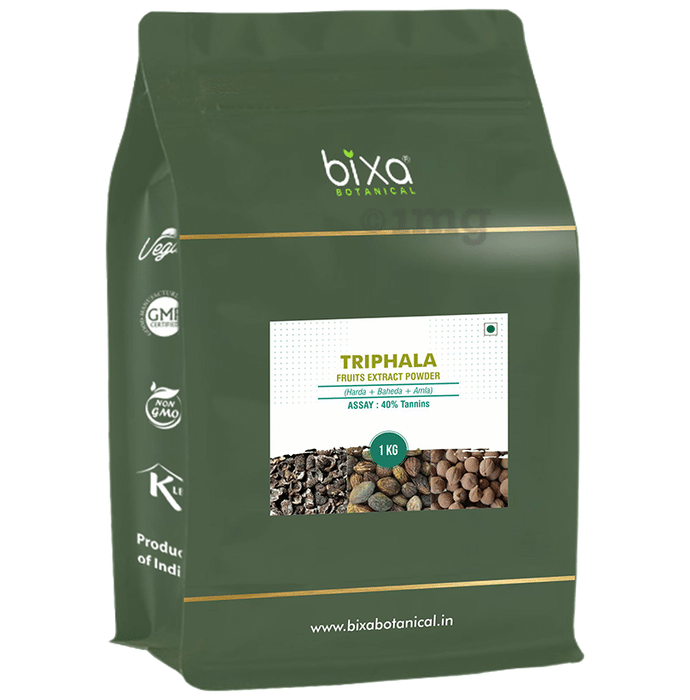Bixa Botanical Triphala Fruits Extract Powder 40% Tannins