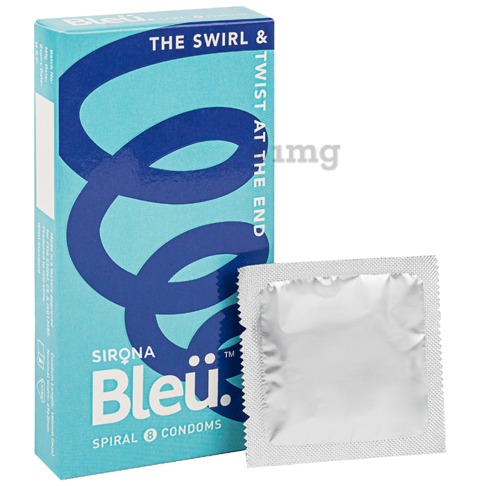 Bleu Spiral Condom (8 Each)