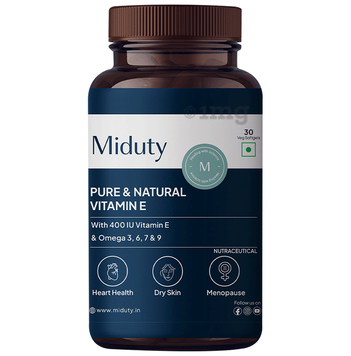 Miduty Pure & Natural Vitamin E Softgels