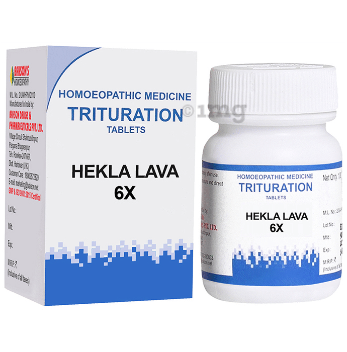 Bakson's Homeopathy Hekla Lava Trituration Tablet 6X