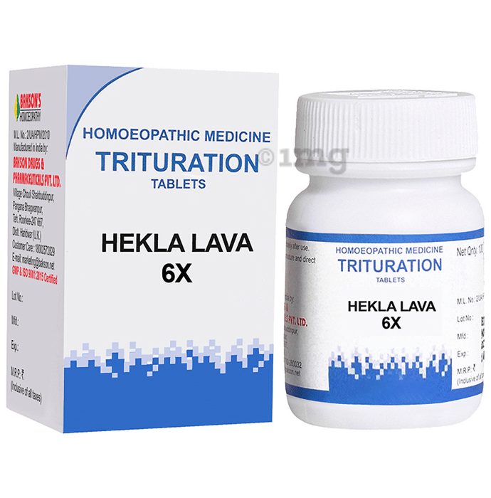 Bakson's Homeopathy Hekla Lava Trituration Tablet 6X