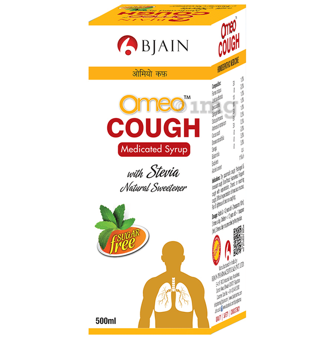Bjain Omeo Cough Syrup Sugar Free Buy bottle of 500.0 ml Syrup at best