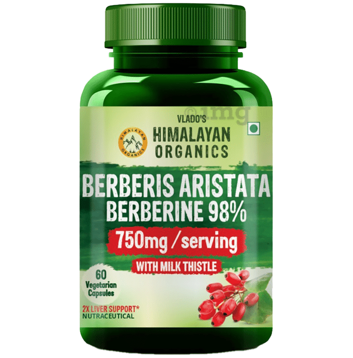 Vlado's Himalayan Organics Berberis Aristata Berberine 98% with Milk Thistle