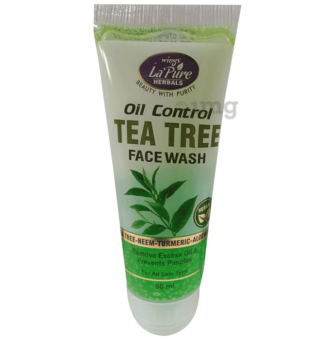 Wings Oil Control Tea Tree Face Wash (50ml Each)