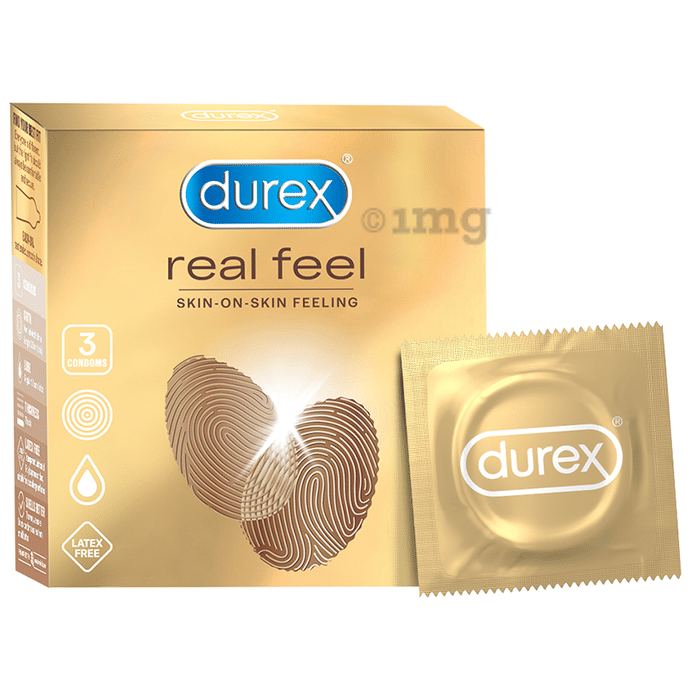 Durex Real Feel Condom Latex Free,Suitable for Use with Lubes