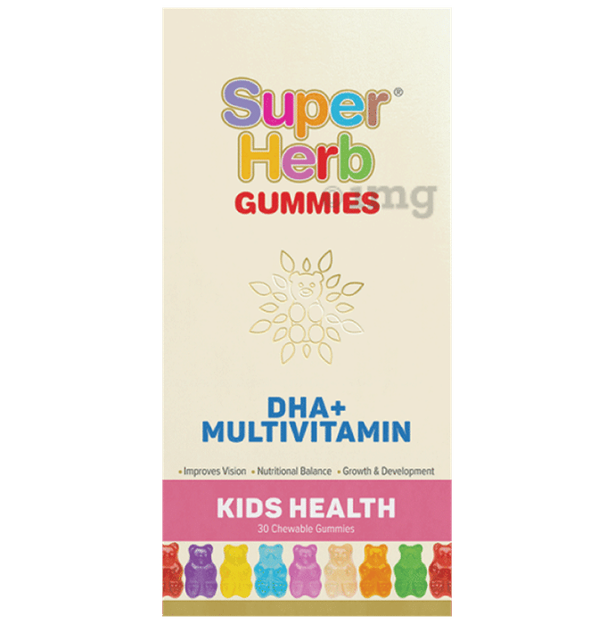 Super Herb DHA+ Multivitamin Chewable Gummies for Kids Health