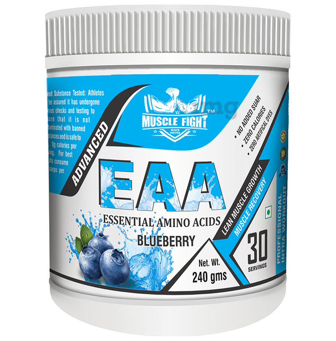 Muscle Fight Eaa Essential Amino Acids Blueberry