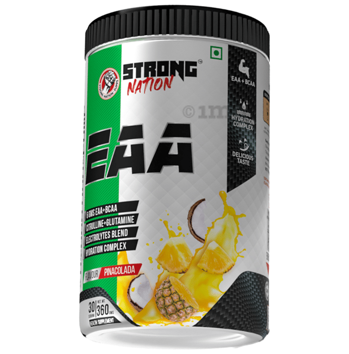 Strong Nation EAA Essential Aminos Hydration & Pump Powder Pina Colada