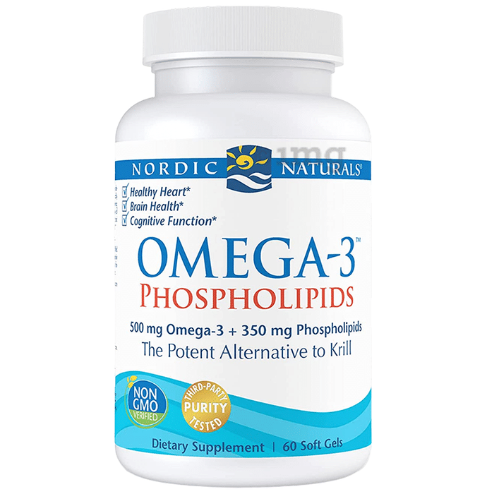 Nordic Naturals Omega 3 500mg + Phospholipids 350mg Soft Gel