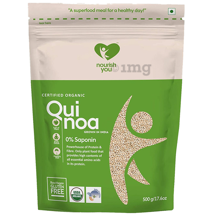 Nourish You Organic Indian White Quinoa Seeds