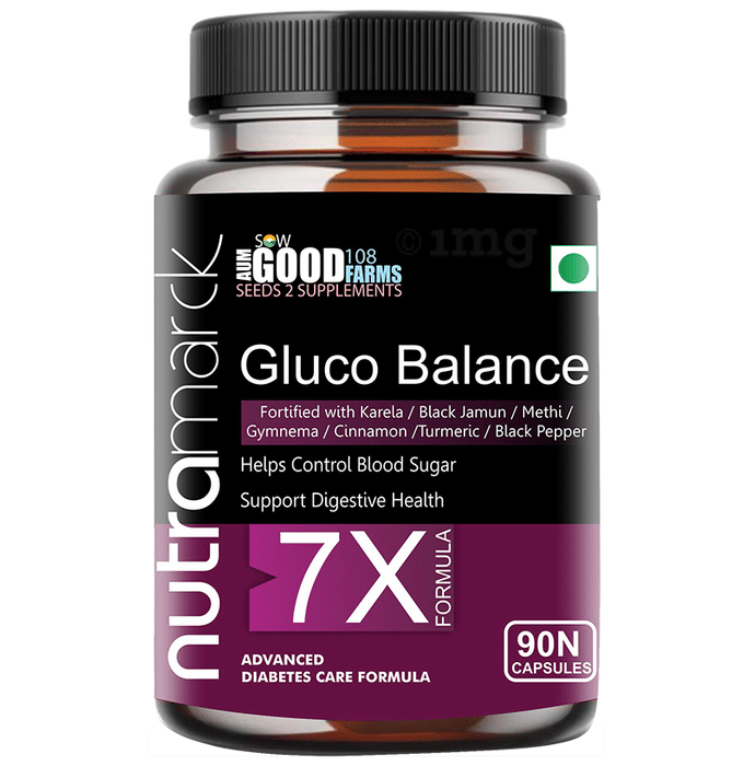 NutraMarck Gluco Balance 7X Capsules | Advanced Formula For Blood Sugar Support | Boost Metabolism
