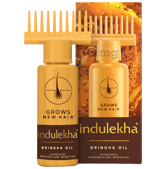 Indulekha Bringha Ayurvedic Oil | Reduces Hair Fall and Promotes New Hair Growth