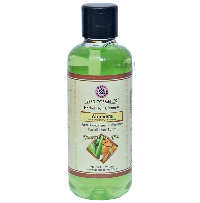 Seed Cosmetics Aloevera with Almond Oil & Honey  Conditioner +    Shampoo