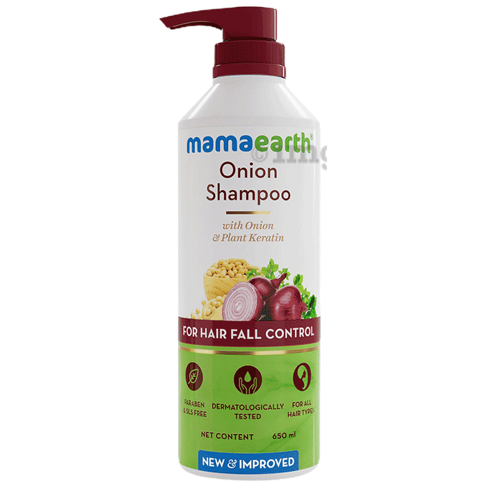 Mamaearth Onion Shampoo for Healthy Hair | SLS & Paraben-Free