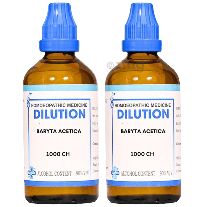 LDD Bioscience Baryta Acetica Dilution (100ml Each) 1000 CH