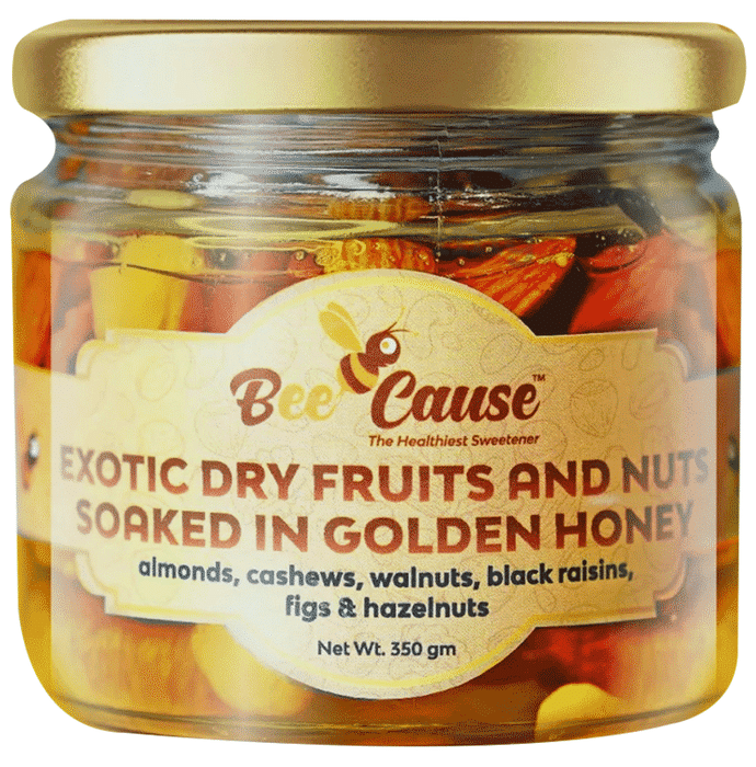 BeeCause Exotic Dry Fruits & Nuts Soaked in Golden Honey