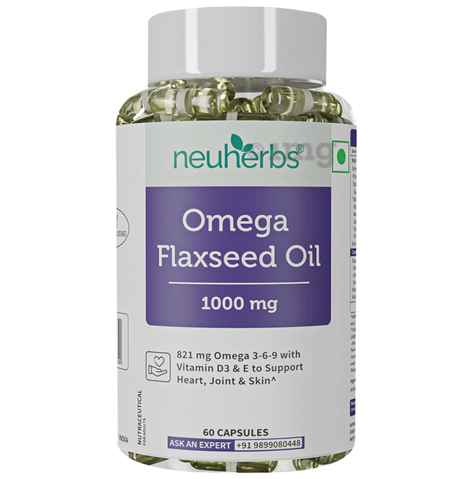 Neuherbs Omega Flaxseed Oil 1000mg Capsule