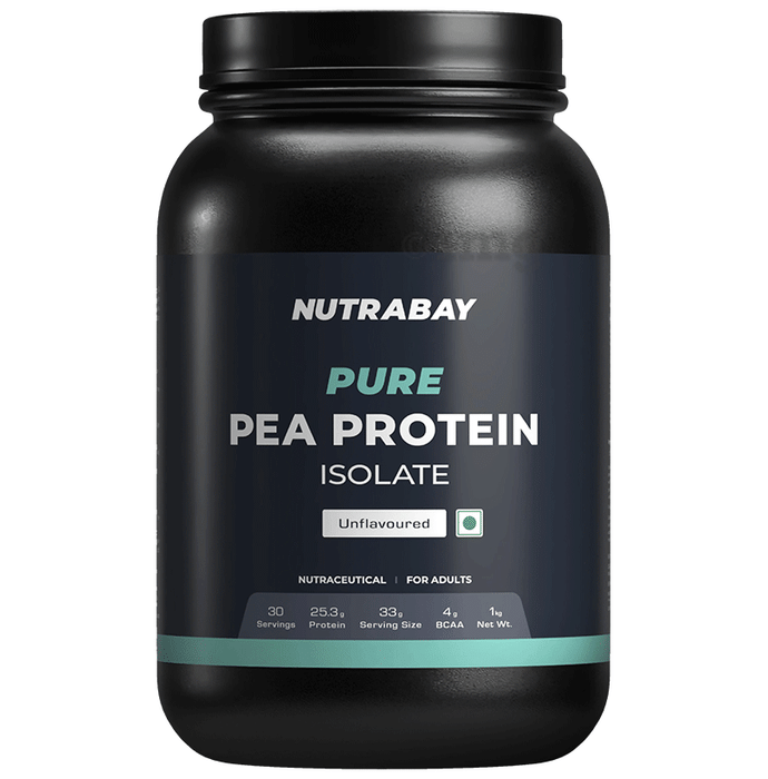 Nutrabay Pure Pea Protein Isolate | Powder for Muscle Recovery & Immunity | Unflavoured