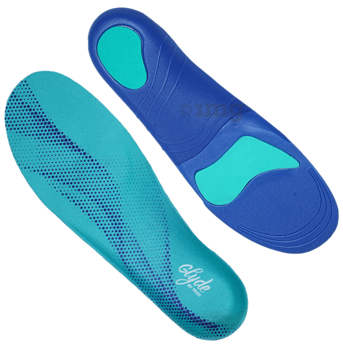 Tred Glyde Orthotic Insoles for Plantar Fasciitis with Medial Arch Support Small