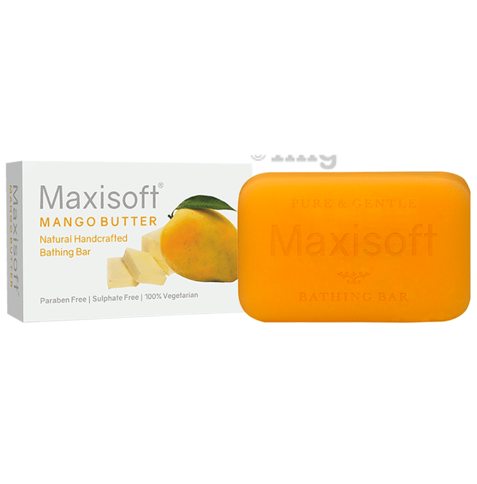 Maxisoft Mango Butter Bathing Bar (75gm Each)