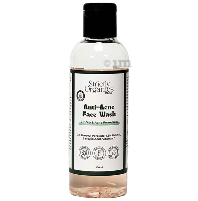 Strictly Organics India Anti Acne Face Wash for Oil & Acne Control