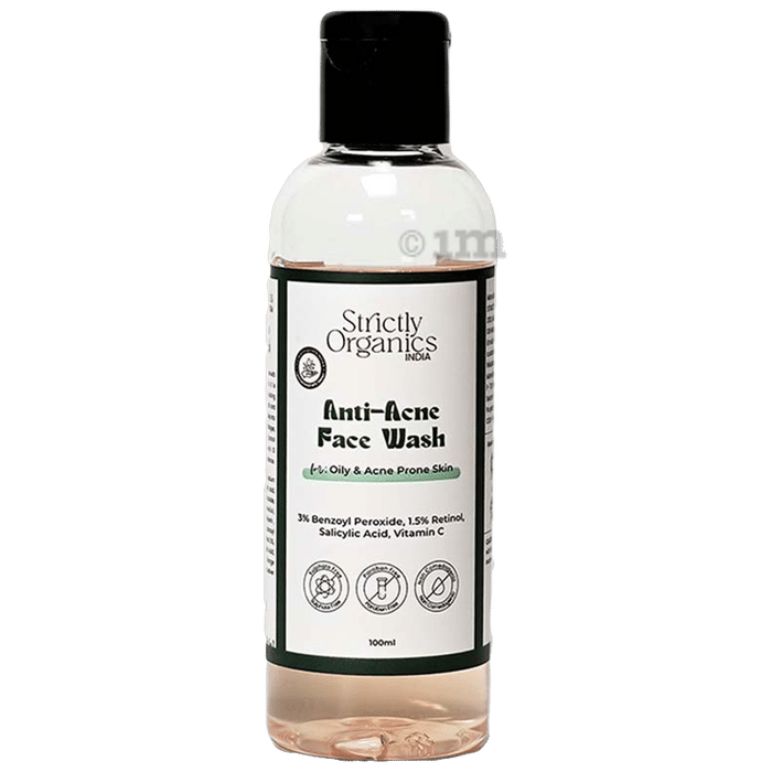 Strictly Organics India Anti Acne Face Wash for Oil & Acne Control