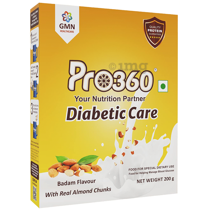 Pro360 Diabetic Care Protein | Flavour Powder Badam