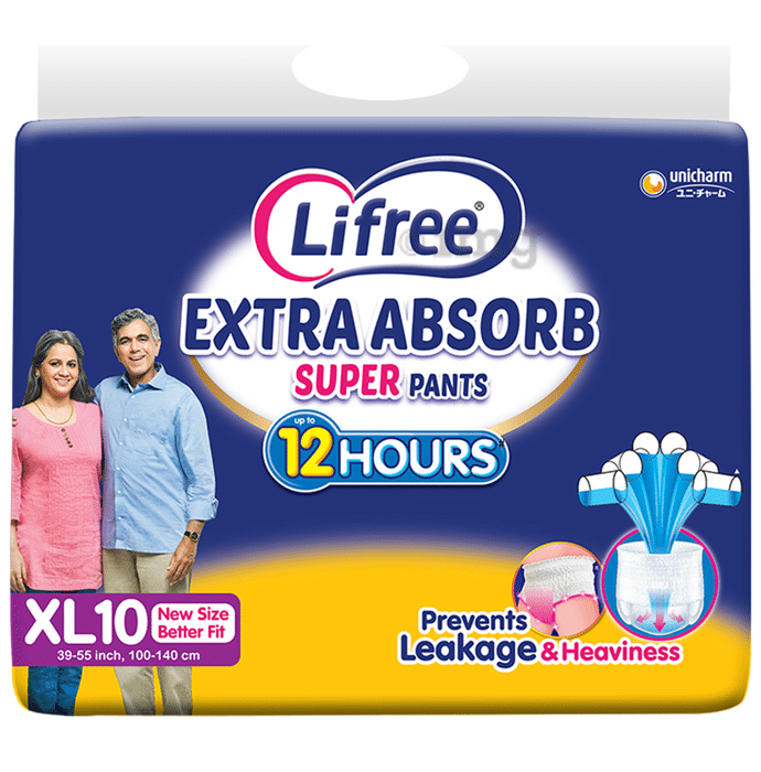 Lifree Super Extra Absorb Pants Unisex Adult Diaper XL