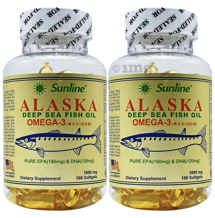 Sunline Alaska Deep Sea Fish Oil with Omega 3 Softgel (100 Each)